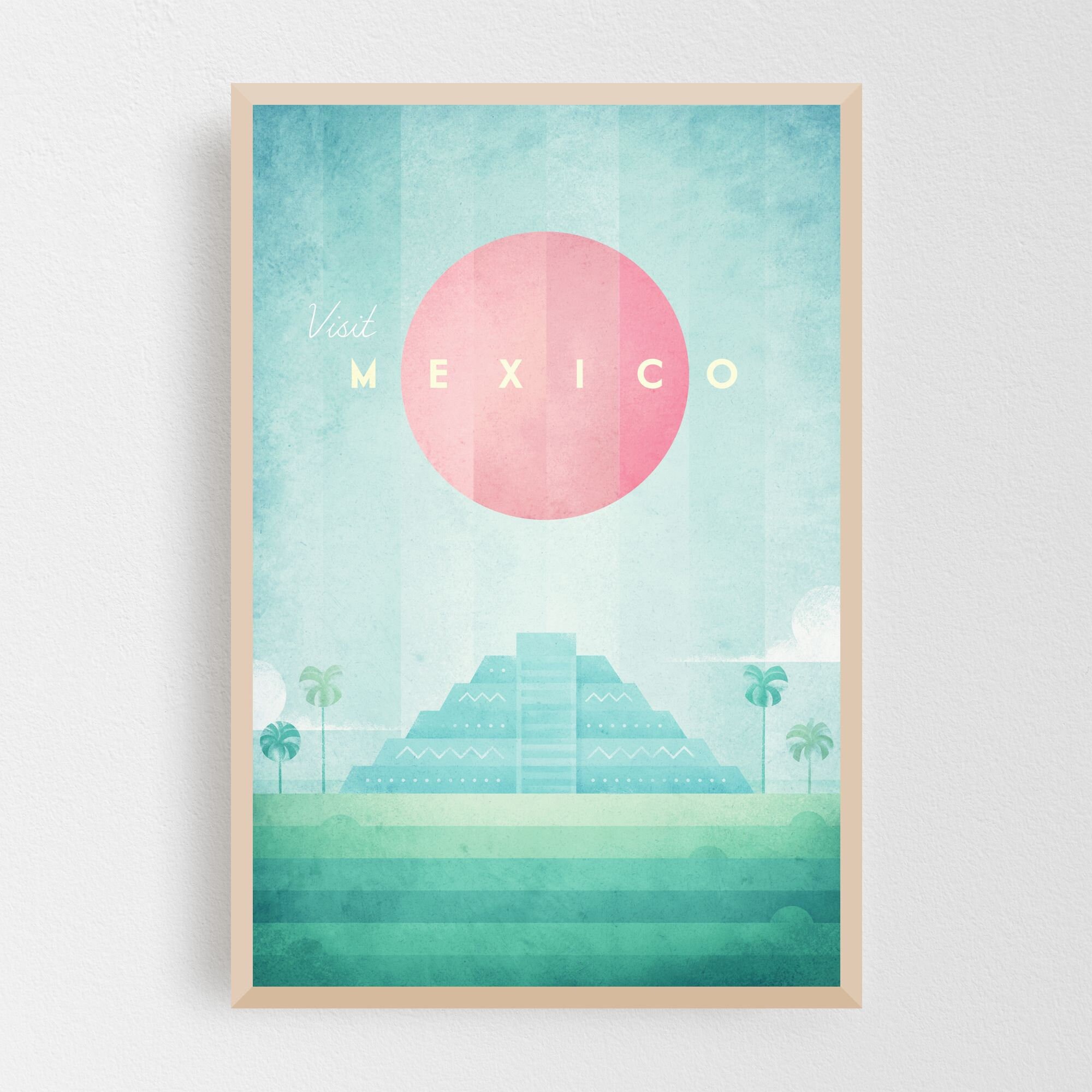 Mexico Print Mexico Wall Art Mexico Poster Art Deco Print Etsy