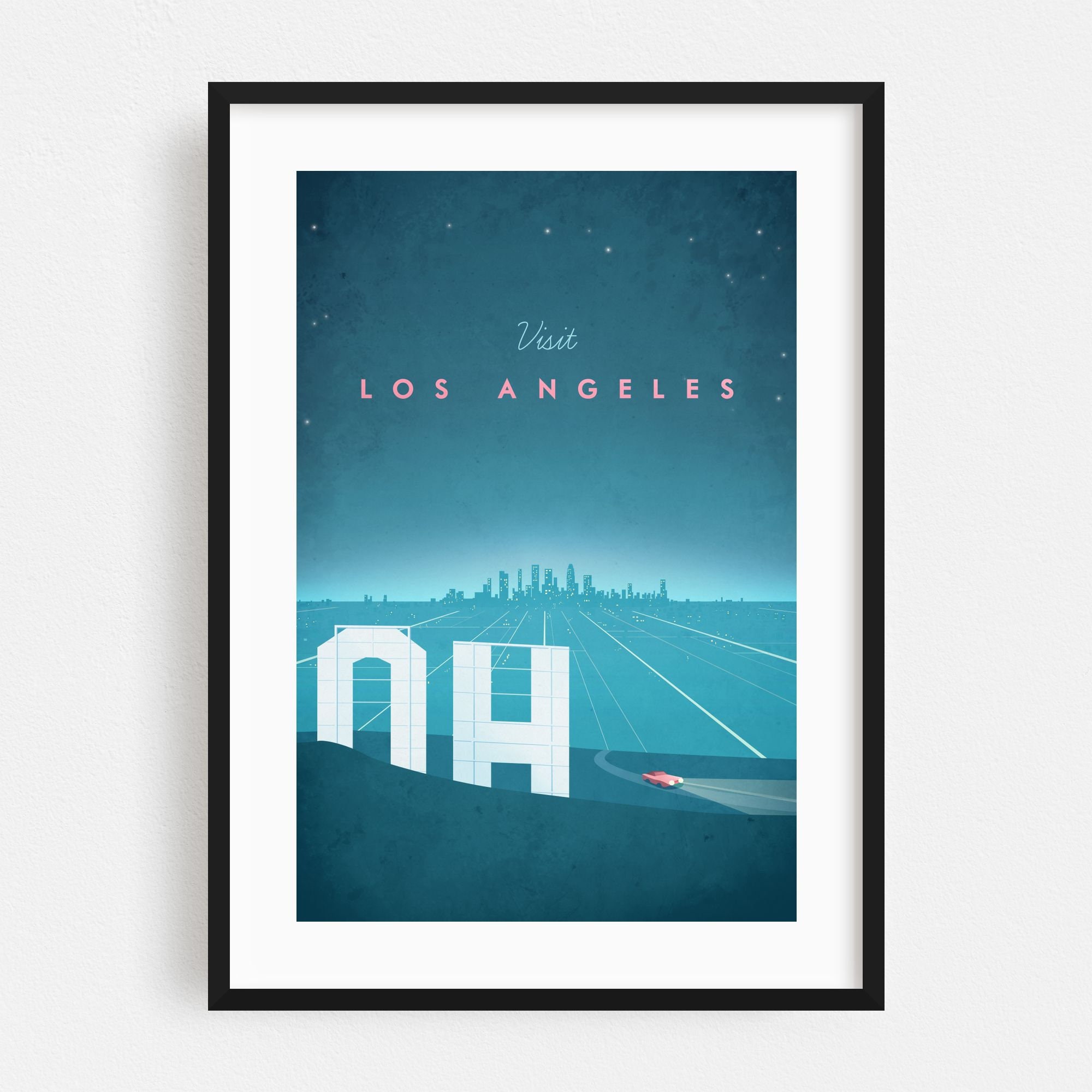 Los Angeles Print Los Angeles Wall Art Los Angeles Poster Etsy