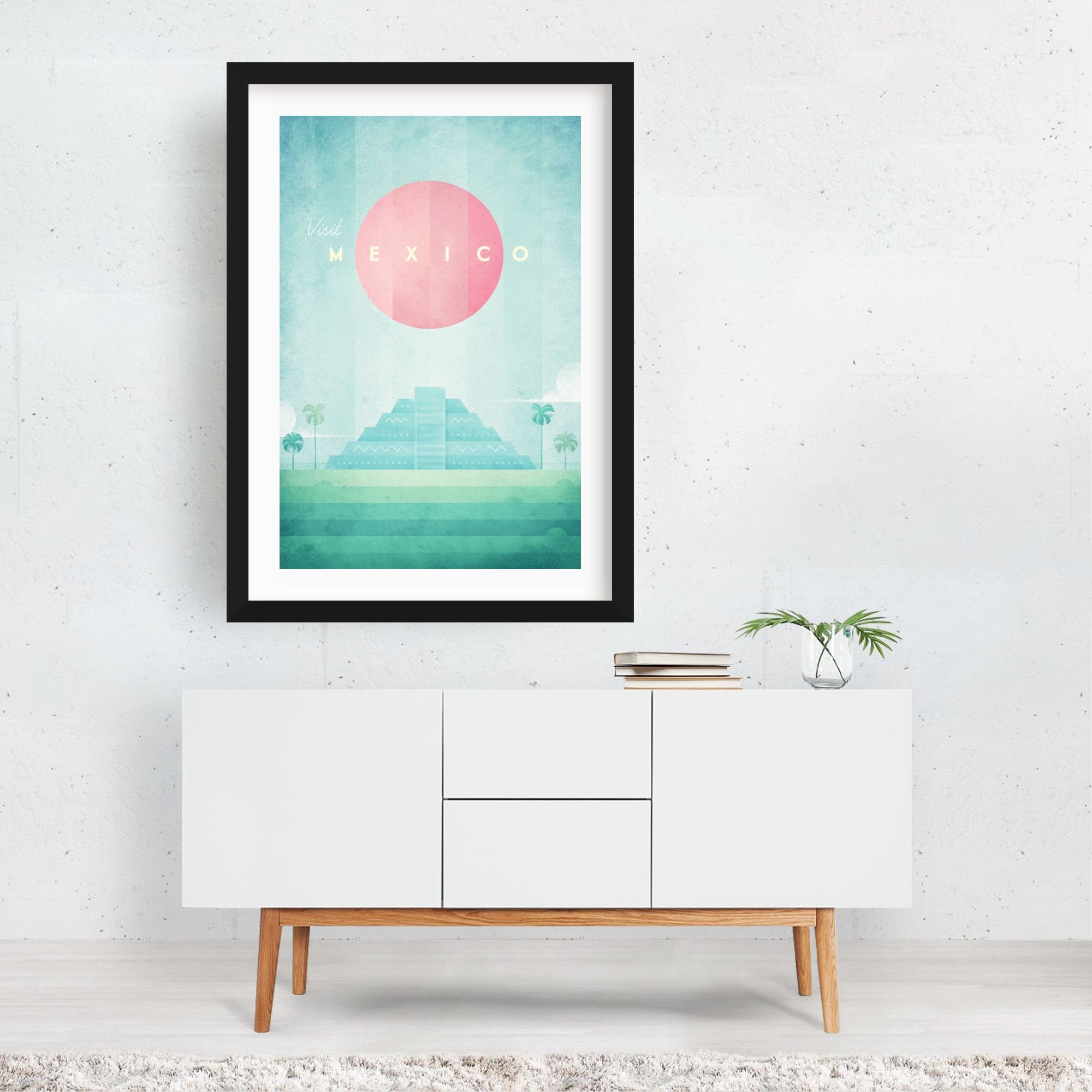 Mexico Print Mexico Wall Art Mexico Poster Art Deco Print Etsy