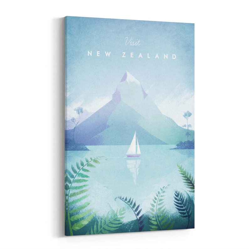 New Zealand Print New Zealand Wall Art New Zealand Poster Etsy