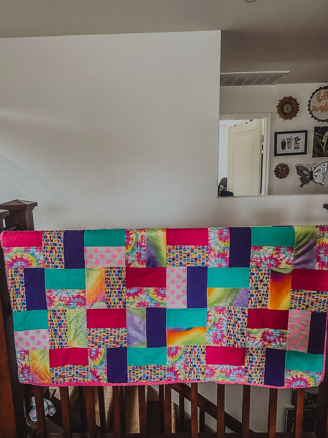 Hot Pink Quilt Etsy Hot Pink Quilt Etsy