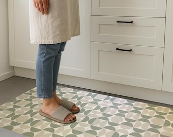 COMO - Vinyl keukenloper vintage stijl – waterbestendig & antislip - verschillende lengte - breedtes 60 - 80cm