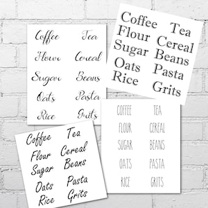 Organization Labels, Custom Pantry Labels, Kitchen Organization, Laundry Room Stickers, Bathroom Labels, Container Labels, Toy Room Labels