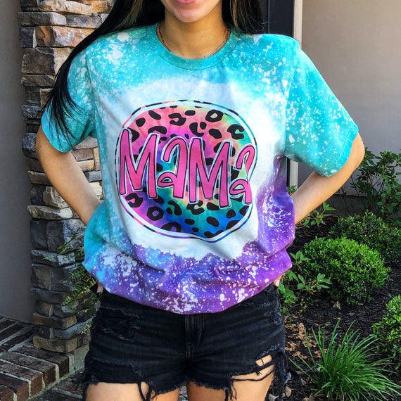 Tie dye mama shirt Clearance