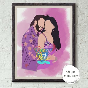 Rocky Aur Rani Ki Prem Kahaani Poster - Alia Bhatt Ranveer Singh Karan Johar - Dharma Productions - Bollywood Movie Colourful Poster
