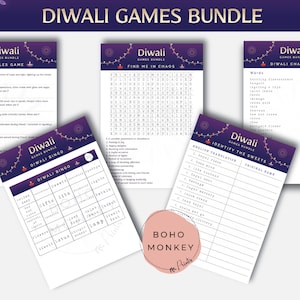 Deepavali Games Diwali Crossword Diwali Riddles Diwali Bingo Identify the Sweets Diwali Charades Printable Games Last Minute Diwali Games