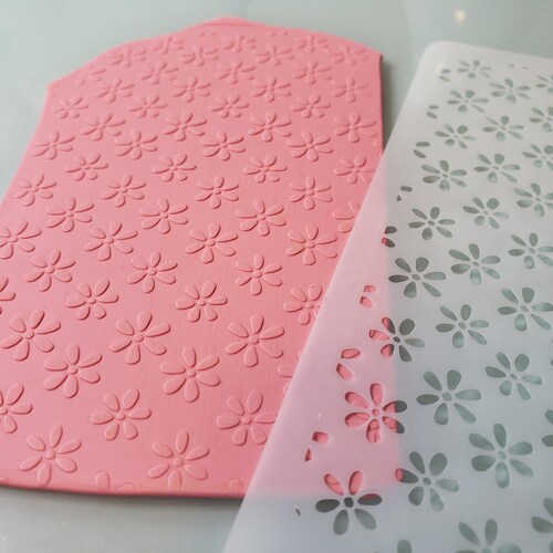 Fern Polymer Clay Stencil Clay Texture Sheet Embossing Etsy