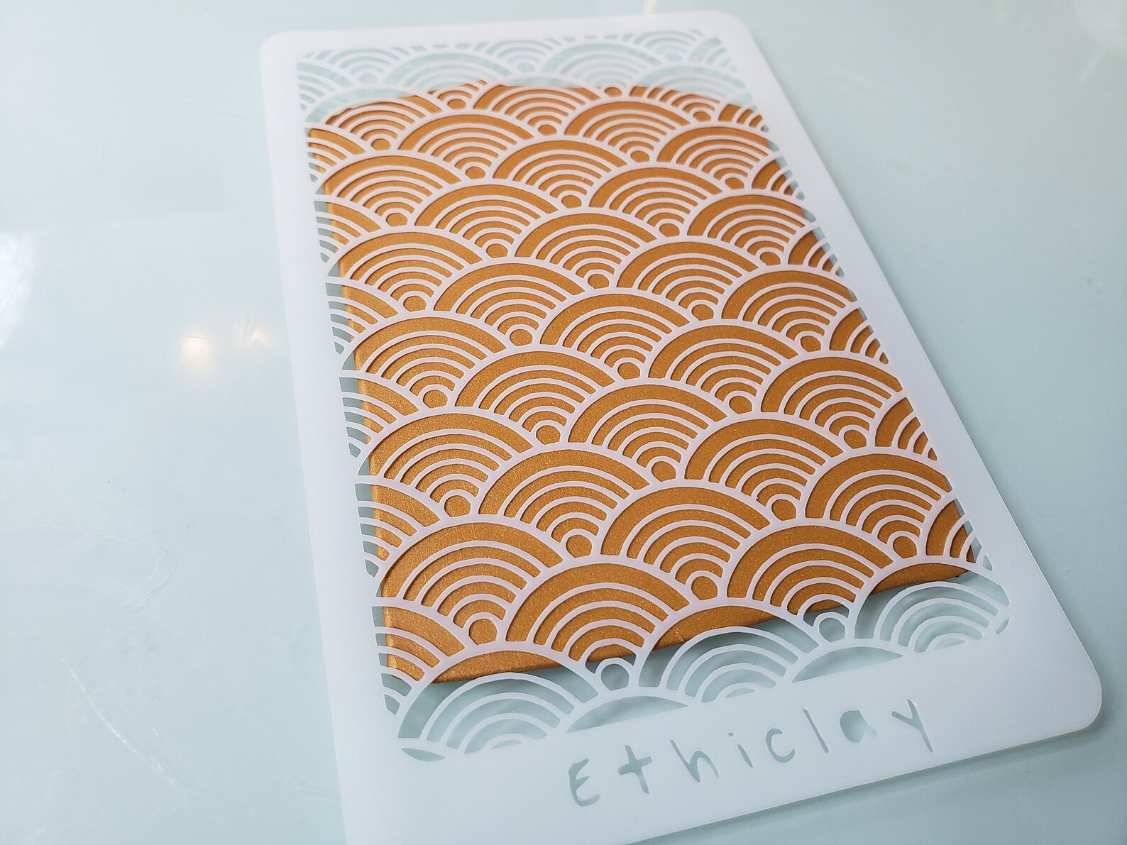 Scalloped Stencil Sheet Clay Texture Sheet Embossing Sheet Etsy