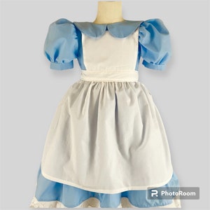 Alice in Wonderland Dress: Baby Toddler Costume with Apron