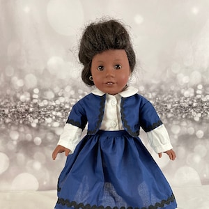 Addy&#39;s School Outfit, Civil War School Outfit, 1800&#39;s Doll Clothes, Heritage Doll Clothes, Addy inspired civil war dress