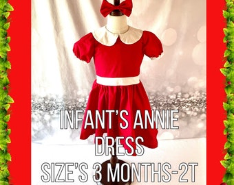 Annie Costume For Girls, Theatre Costumes, Halloween Costumes For Girls, Birthday Party Dress, Broadway costumes, New Annie Movie Dress