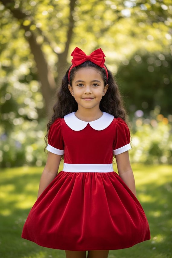 annie red dress with bow DIY kids Annie Costume | Primary.com