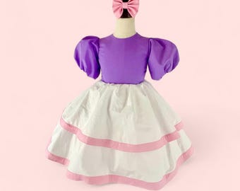 Daisy Duck Baby Dress, Daisy Duck Baby Costume, Baby Dress, Daisy
