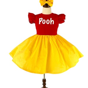 Winnie the Pooh dress, Winnie The Pooh birthday dress, Girl, Baby Toddler & Little  Winnie The Pooh Costume, Girls Vacation Clothes, Toddler