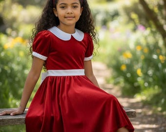 open lace back dress Annie's Red Dress  Cosplayrr