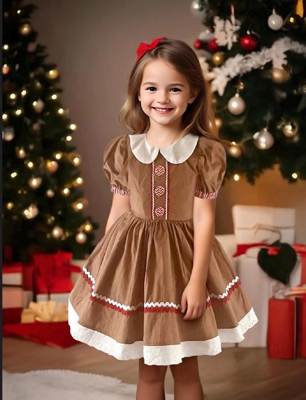 CARAMEL GINGER DRESS ８Y CARAMEL GINGER DRESS Vintage Floral 8y