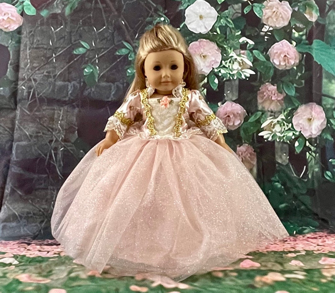 18 Inch Doll Colonial Formal Dress, Annalise Dress, Princess Doll