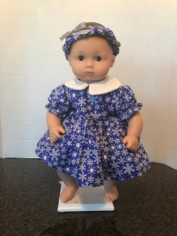 15 Inch Bitty Baby Snowflake Dress/ Bitty Baby Dress/ Etsy