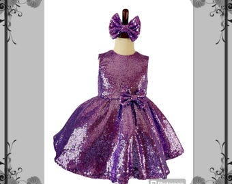 Sequin Flower Girl Dress: Sparkly Birthday Party, Special Occasion