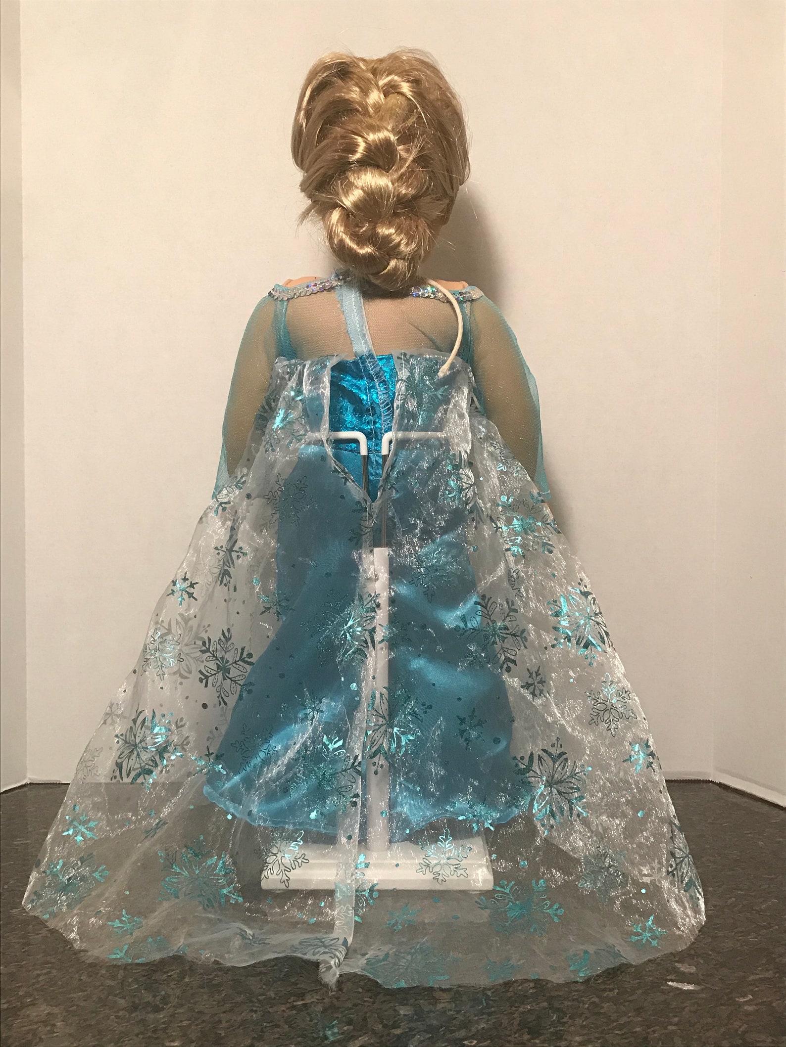 elsa costume for 18 inch doll