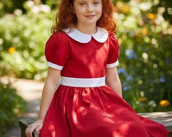 Annie Costume For Girls, Theatre Costumes, Halloween Costumes For Girls, Birthday Party Dress, Broadway costumes, New Annie Movie Dress,