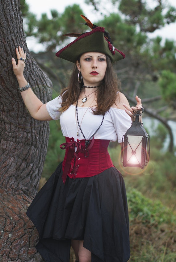 Corset Médieval Femme En Satin - Bustier Avec Baleines, Lacets Dos, Pour Costume, Fête, Soirée à Thème - 2