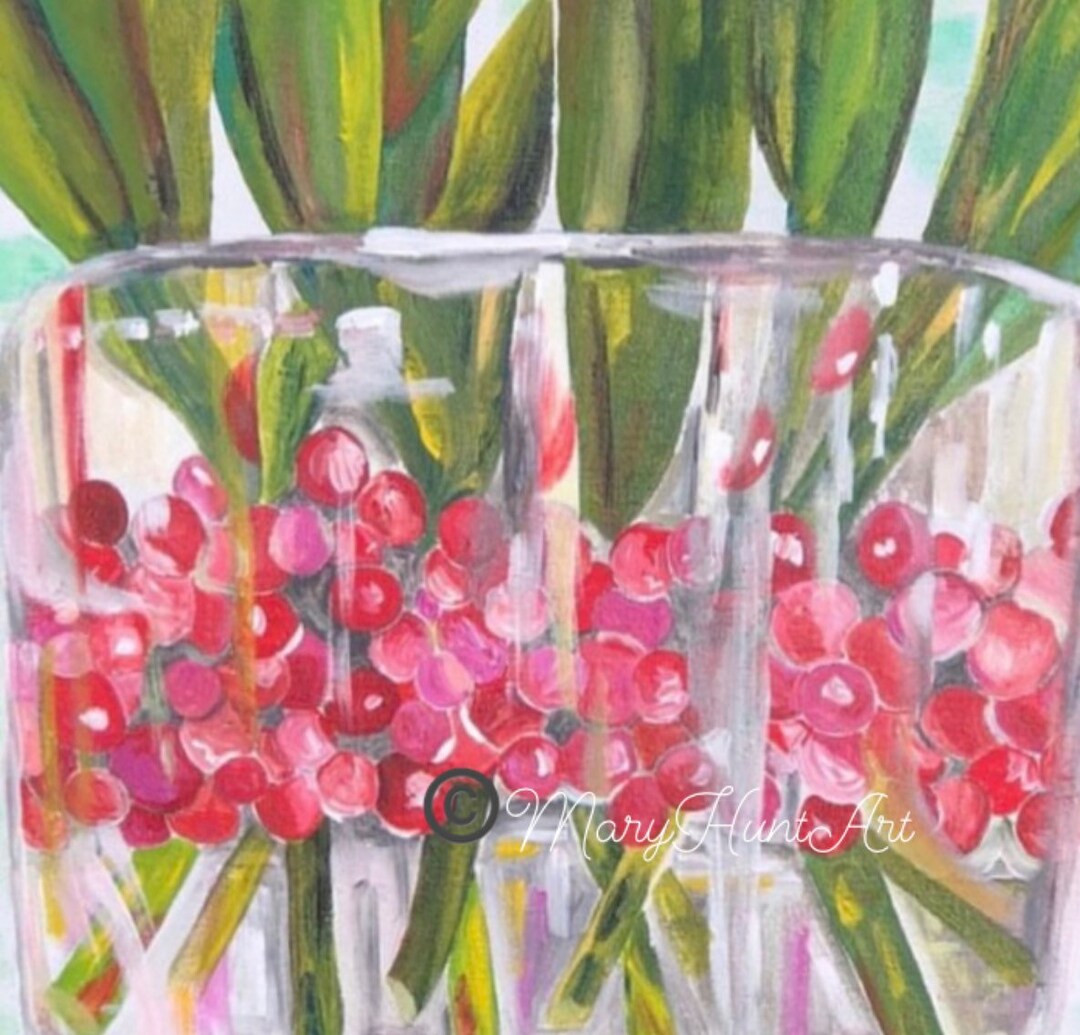 Christmas Print Botanical Gift for Mom Birthday Handmade Etsy