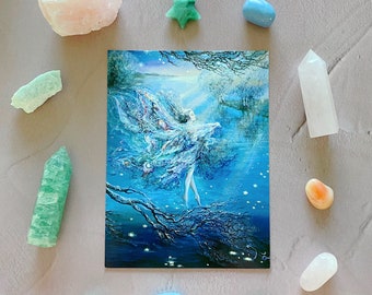 Inspirational Card ~ New ~ Where Moonbeams Fall by Josephine Wall