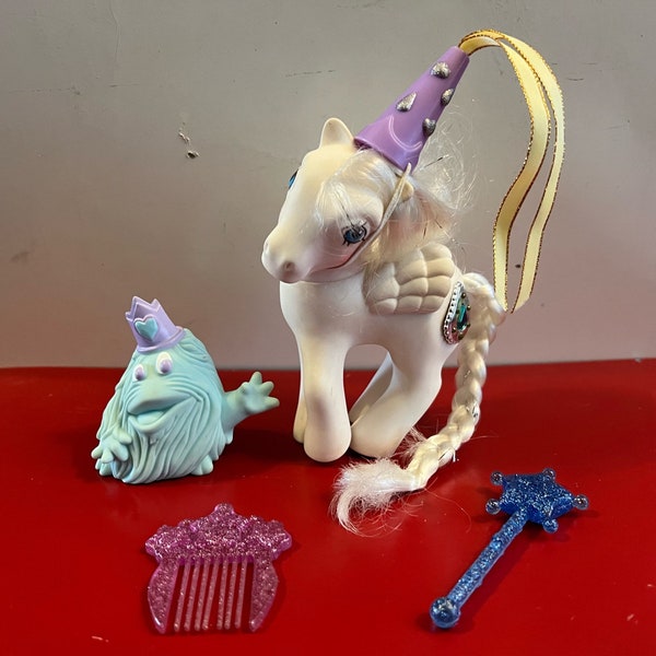 Vintage My Little Pony G1 Princess Tiffany Complete With Hat Wand & Brush