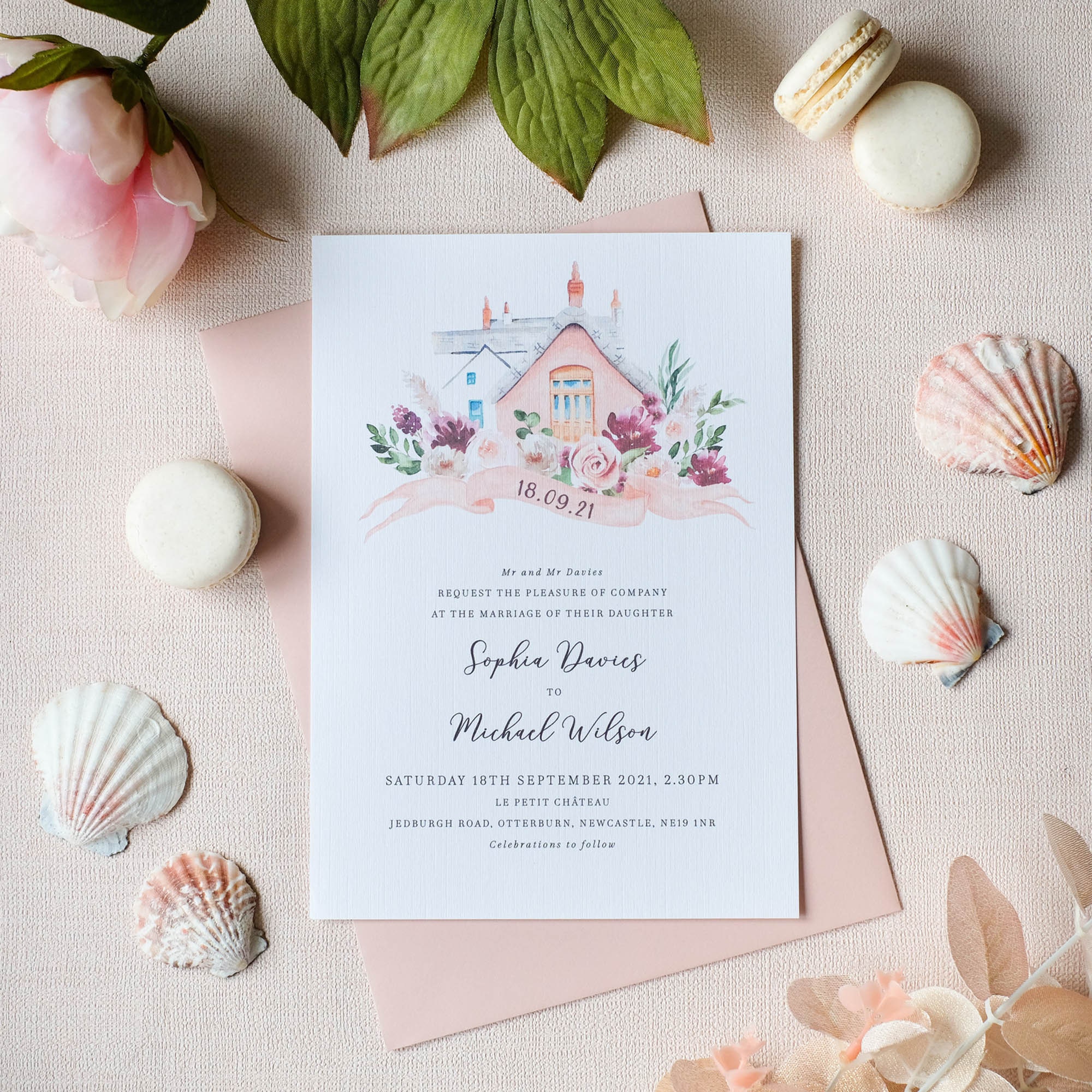 Venue Illustration Wedding Invitation Venue Painting Venue Etsy UK