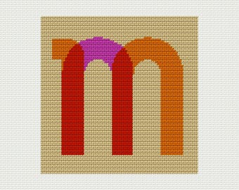 Kit ricamo monogramma personalizzabile 7" x 7" lettera iniziale (3 colori)