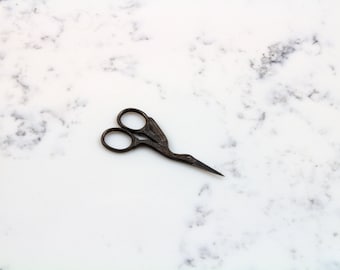 Forbici Cicogna nere opache: acciaio giapponese, 3,5"