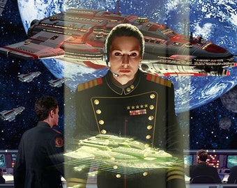 Signed and numbered art print of cover art for &quot;Honor Among Enemies&quot;