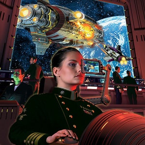 Signed and numbered art print of the cover art for &quot;Echoes of Honor&quot;