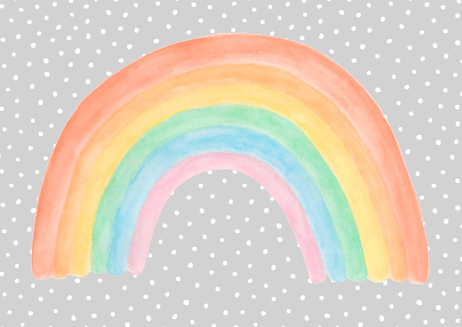 Regenbogen Aquarell Kunstdruck Pastell Regenbogen Malerei für - Etsy.de