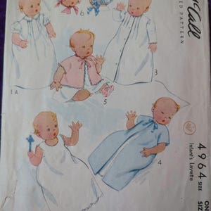 Patron Layette Bébé McCall's 8887 Vintage 1984 Taille M - Jamais Utilisé, Patron Non Découpé
