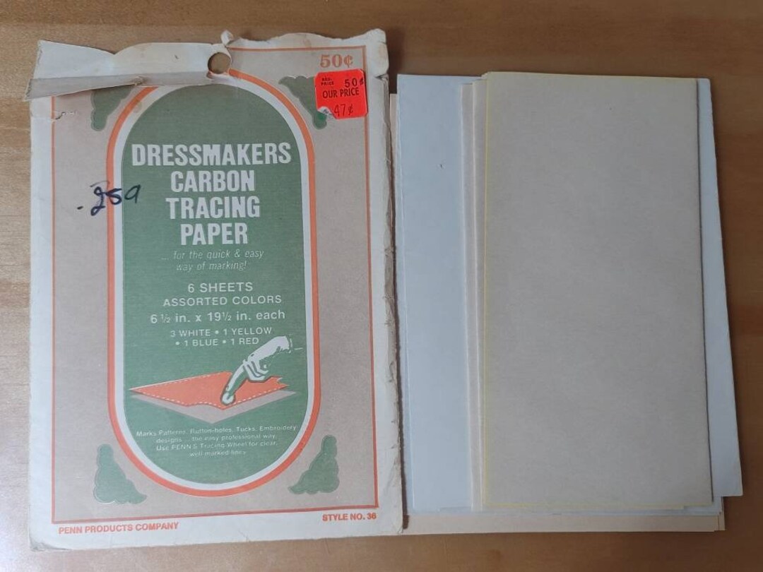 Vintage Dressmakers Carbon Tracing Paper Penn Products Company Etsy Australia