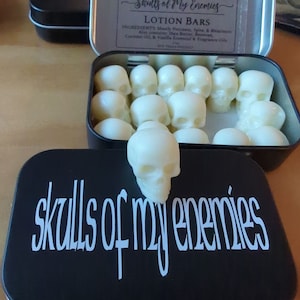 Barres de lotion ou boîte de fonte de cire Skulls of My Enemies