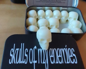 Skulls of My Enemies Lotion Bars or Wax Melts Tin