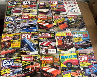 Lot of 20 Muscle Car Review & Classics Magazines 1986-1998