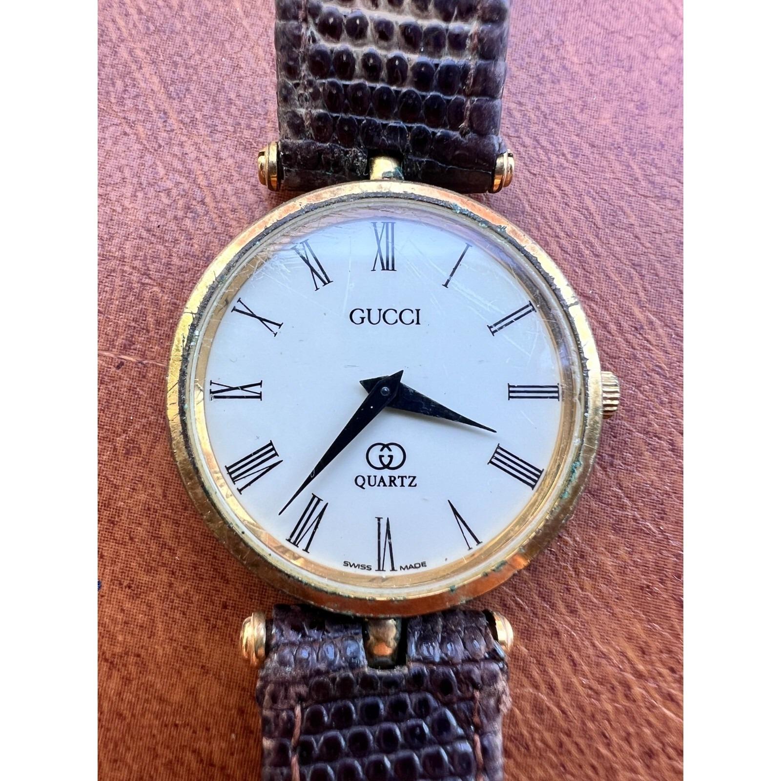 GUCCI Quartz Sherry Line Gold Dial М/womens Watch Japan  display picture 1