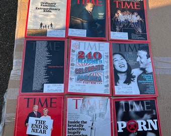 Lot de 12 numéros du magazine TIME 2016