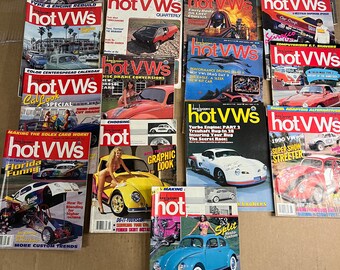Lot de 17 Hot Magazine Volkswagen Collection Volkswagen des années 1970-80