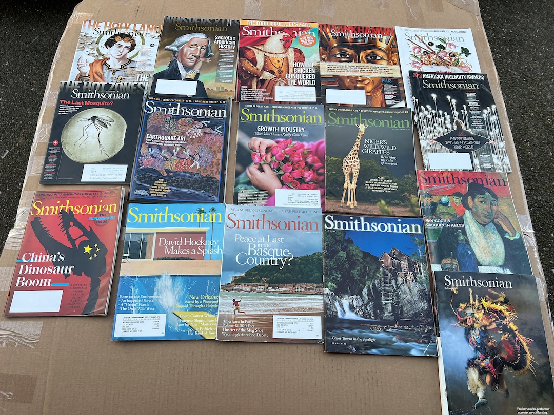 Lot of 16 Smithsonian Magazine Various Years 1993, 2001-2018 - Etsy