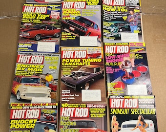 Lot de 12 numéros de magazines Hot Rod 1993-1994
