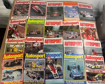 Lot of 20 Autosport Magazine 1976 Formula 1 Le Mans Sportscar racing