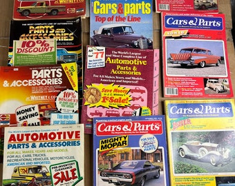 Lot de 11 pièces de voitures, accessoires de pièces automobiles des années 80-90