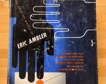 Intrigue By Eric Ambler Four Great Spy Novel 1960 HC/DJ Alfred Hitchcock Intro