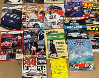 18 gemischte Ford Magazine - Ford Times, Super Ford, Fair Lanes, Motorsport