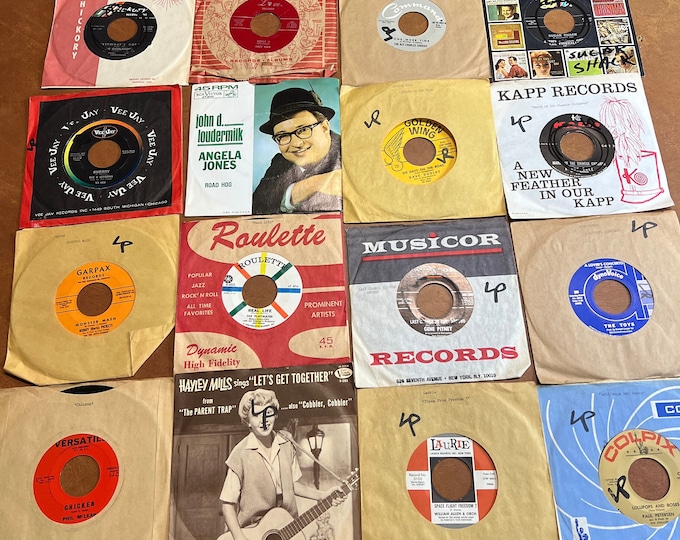 Lot of 16 45 RPM Vinyl Records Mixed Singles - Etsy